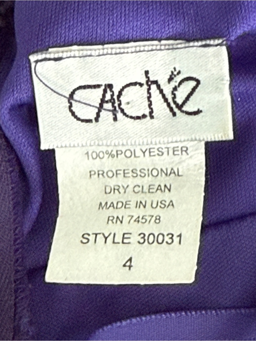 Vintage Caché Brilliant Purple Halter Dress | Y2K Elegant Evening Dress Size 4 - Picture 6 of 9